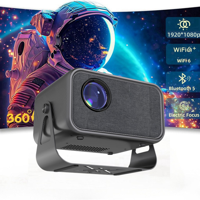 OEM 1080P Smart Mini Projector 300 Lumens with WiFi Portable Projectors Full HD Movie Home Theater Player Outdoor Projection