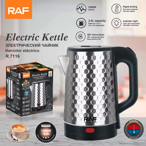 Hervidor Eléctrico de Acero Inoxidable de 1500W, 2.0L, Hervidor de Agua de Ebullición Rápida, Electrodoméstico para Calentar Agua Caliente en la Cocina - Product Image 6