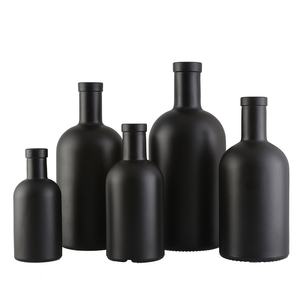 Xuzhou Rond Personnalisé Vide 200ml 375ml 500ml 750ml D'<span class=keywords><strong>alcool</strong></span> 1 Litre Bouteille de <span class=keywords><strong>Vodka</strong></span> En Verre avec Du Liège - Product Image 4