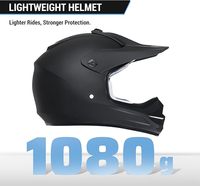 Casque de moto tout-terrain OOH homologué DOT pour enfants, casque intégral de motocross avec lunettes réglables, gants de moto et sac de rangement ATV UTV