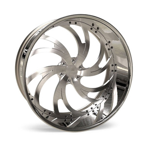 RCSR Llantas de 26 Pulgadas Cromadas con Borde Profundo, Rueda Forjada de 2 Piezas 5x114.3 5x120 5x130 para Autos Deportivos Chevy - Product Image 2