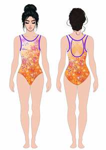 Baju Senam Grosir Bahan Spandex untuk Latihan Balet dan Tari dengan Teknologi Cetak Sutra & Sublimasi - Product Image 5