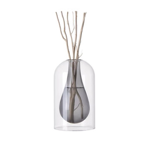 Difusor de Aromas Moderno em Vidro com Tampa Transparente e Frasco Interno para Sala de Estar, Spa e Presentes - Product Image 6