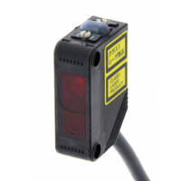 Sensor Fotoelektrik Penekan Latar Belakang E3z-ll81 2m, Persegi Panjang, Kabel Terpasang, Output PNP, Sumber Dioda Laser Merah, E3z