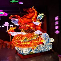 2025 nouvel an chinois lanterne en papier personnalisé géant chinois lanterne Festival populaire décoration soie lanterne spectacle avec lumières LED