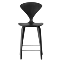 Tabouret de bar commercial moderne en contreplaqué de noyer pour salons, hôtels et centres commerciaux