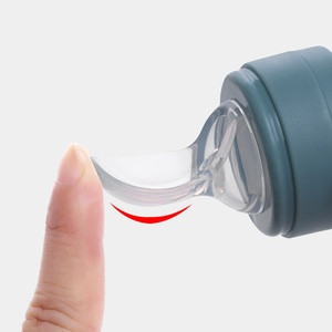 Bouteille d'alimentation pour bébé en silicone non toxique à presser Sucette pour fruits Nouveau-né Bébé nourrisson Ensemble de biberons Jouet de dentition en silicone - Product Image 3