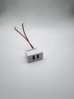 Harga Pabrik Penjualan Panas Aksesoris Berkualitas Putih untuk Soket USB Ganda 45mm 2.1A 5V Penggunaan Komersial Modular Terpadu