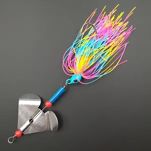 Lunker 12.4g bruyant <span class=keywords><strong>Buzz</strong></span> dur pêche à la traîne Wobblers métal Spinner appâts lame rotative bulle Vibration hélice pour poisson d'eau douce - Product Image 1
