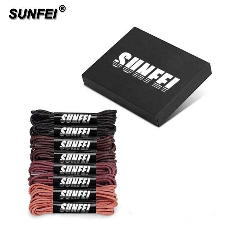 Sunfei 8 шт воском шнурки хоккей на льду сапоги на тонких скейт обувь Lace обувные шнурки с заказной подарочный пакет