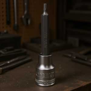 Fervi <b>Socket</b> With Long Torx Insert T20 SCMv 1/4 Inch Drive - Product Image 3