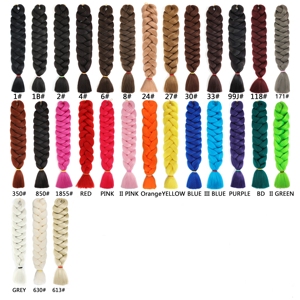 Venta al por mayor 165g trenza Yaki textura extensiones de cabello sintético Afro estilos rectos negro mujeres caja Natural ganchillo pelo barato - Product Image 6