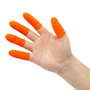 Fundas Protectoras Antideslizantes para Dedos Suzuki Naranja, 300 Unidades, para Uso en Salas Limpias de Electrónica y Semiconductores - Product Image 2