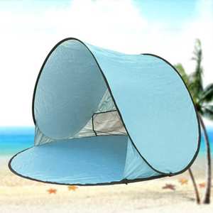 Carpa de Playa Portátil para el Verano, Protección UV, Impermeable 2000-3000mm, Dos Habitaciones, Sala de Estar, Poliéster 190T, para Camping - Product Image 6