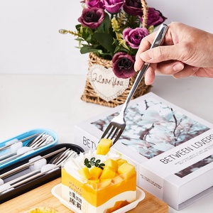 2024 Nieuwe Koreaanse Japanse 304 Roestvrij Staal Lepel Vork Eetstokjes Draagbare Outdoor Reis Bestek Set Met Koffer - Product Image 6