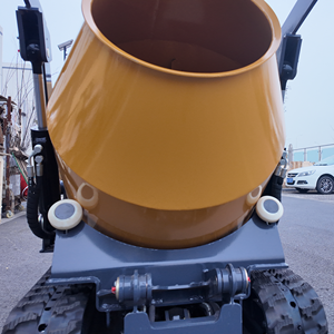 Mezcladora de Concreto Portátil con Motor de Gasolina y Bomba, Velocidad de Mezcla Ajustable, Descarga Hidráulica, Mezcladora Compacta de Alta Eficiencia - Product Image 2
