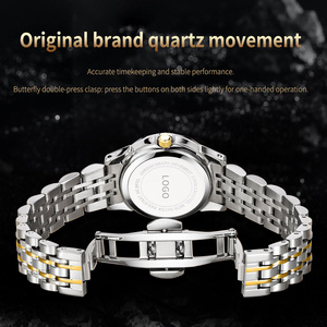 Reloj de Pulsera Personalizado OEM 9970 con Diseño de Logotipo, Estilo Clásico de Lujo, Reloj de Cuarzo Impermeable para Parejas - Product Image 3