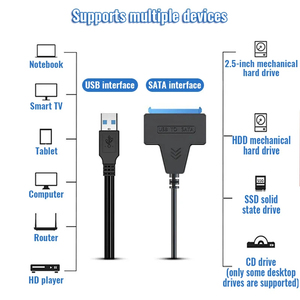 <span class=keywords><strong>USB</strong></span> 3,0 к Sata 22pin кабель питания для ноутбука адаптер 2,5 "дюймов жесткий диск драйвер <span class=keywords><strong>Usb</strong></span> к Sata кабель - Product Image 6