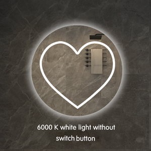 กระจกอาบน้ำในบ้านสุดหรูทันสมัยมีไฟ LED 3ดวงกระจกห้องน้ำกันหมอกหน้าจอสัมผัสบลูทูธ - Product Image 3