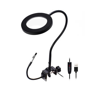 <span class=keywords><strong>Loupe</strong></span> avec interface USB 5X, lumière LED à 3 couleurs, flexible, avec pince, <span class=keywords><strong>loupe</strong></span> éclairante - Product Image 1