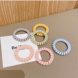 ยางรัดผมสีลูกกวาดแบบใหม่ ดีไซน์เรียบง่าย ไร้รอยต่อ ไม่ทำร้ายเส้นผม แฟชั่นเครื่องประดับผมสำหรับผู้หญิง - Product Image 5