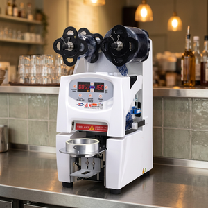 Machine à sceller Jiuzhou YF-98S pour gobelets en plastique/papier - Nouvelle scelleuse de cartons de boissons, meilleur fournisseur de thé à bulles de Taïwan - Product Image 1