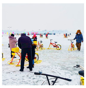Salida de fábrica producto de esquí en la nieve scooter de nieve bicicletas de esquí para el invierno - Product Image 4
