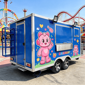 Food Truck Food Van Trailer Mobile Burger Food Small Food Trailer Food Concession Trailer Concession Trailer Fast Food Truck - Product Image 1