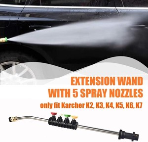 Pistolet de lavage <span class=keywords><strong>haute</strong></span> <span class=keywords><strong>pression</strong></span> avec adaptateur pivotant à 180 degrés, rallonge et buses compatibles avec les nettoyeurs <span class=keywords><strong>Karcher</strong></span> K2 K3 K4 K5 K7 - Product Image 4