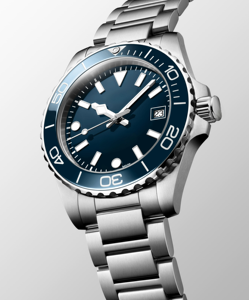 Montre automatique mécanique de plongée avec lunette rotative, index lumineux et bracelet en acier inoxydable pour homme Longinesing - Product Image 4