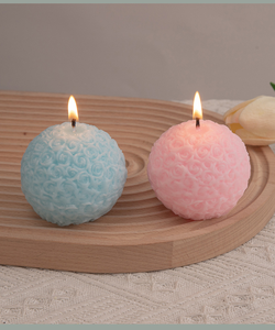 Bougie d'aromathérapie boule florale créative pour décoration de mariage et de maison - Product Image 2