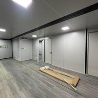 Maison conteneur modulaire extensible, bâtiment préfabriqué avec sol en éthylène, couleur personnalisée disponible