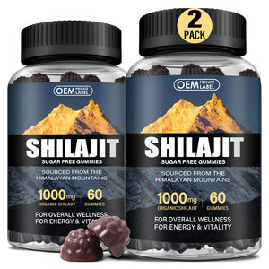 Suplemento de Shilajit Puro del Himalaya OEM, Gomitas de Shilajit con Musgo Marino, Ashwagandha y Melena de León, Apoyo para la Energía y la Inmunidad - Product Image 1