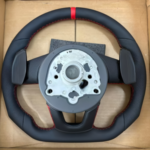 Volant de voiture en cuir de haute qualité pour <span class=keywords><strong>Audi</strong></span> A1 8X GB A2 8Z A3 8L 8P 8V 8Y A4 <span class=keywords><strong>B5</strong></span> B6 B7 B8 B9 Q2 GA Q3 8U F3 Q5 8R FY - Product Image 6