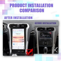 Autoradio 13,6 pouces pour Mondeo Fusion MK5 2013 2014 2015 2016 2017 2018 2019 2020 Écran vertical Navigation multimédia
