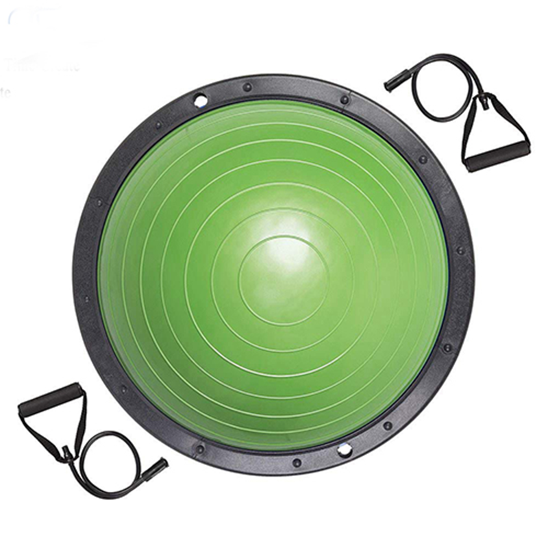 Balance Trainer Gym Half Balance Ball Yoga Fitness Exercise With Pump Resistance Bands
