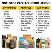Bolsa de café al por mayor duradera de aluminio de grado alimenticio con ventana de Mylar, 250g 8oz, resellable con cremallera y válvula de desgasificación