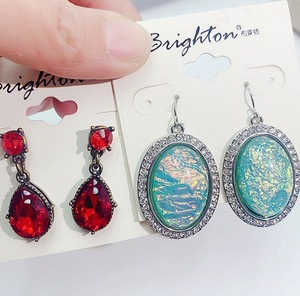 Mixed Wholesale Trendy Men's Fashion Retro Exaggerated Copper Alloy Golden Crystal Rhinestone Charm Ethnic Style Classical <b>Hook</b> - Product Image 2