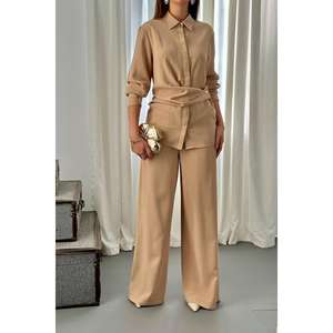 Conjunto de Dos Piezas Color Camel para Mujer, Disponible al por Mayor - Product Image 2