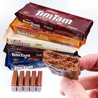 Biscuits sandwichs au chocolat brun, double couche croustillante, saveur riche en café, en-cas pour l'heure du café
