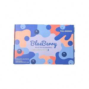 Caja de Embalaje de Papel Especial de Grado Alimenticio, Portátil, Personalizable con Logotipo, para Frutas, Caja de Regalo para Arándanos - Product Image 2