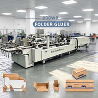 Plieuse-colleuse de cartons ondulés 3A-800WK, machine à plier le papier, machine à plier les boîtes, machine à plier et coller les boîtes