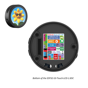 Carte de développement <span class=keywords><strong>ESP32</strong></span>-<span class=keywords><strong>S3</strong></span> avec écran LCD rond de 1,85 pouce 360x360 pour boîtier de haut-parleur intelligent à commande vocale IA (sans batterie) - Product Image 6