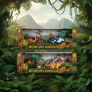 Ensemble de jouets dinosaures Regno Dei Dinosauri 38x13x10 cm pour enfants de 3 ans et plus - Product Image 3