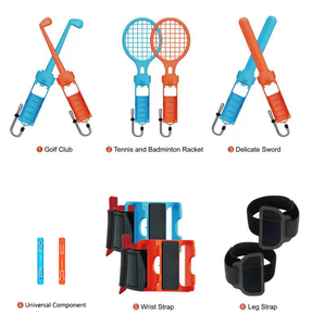Kit Sportivo 12 in <span class=keywords><strong>1</strong></span> Universale per Giochi Sportivi <span class=keywords><strong>Nintendo</strong></span> <span class=keywords><strong>Switch</strong></span> 2 e <span class=keywords><strong>Switch</strong></span> <span class=keywords><strong>1</strong></span>, Accessori per Gaming <span class=keywords><strong>Switch</strong></span> 2 - Product Image 1