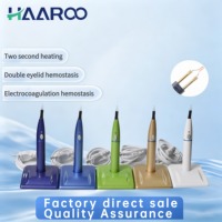 Stylo d'électrocoagulation sans fil HAAROO DNB-1 5 couleurs, 4 embouts - Appareil de cautérisation et d'hémostase à chaleur instantanée pour la chirurgie dentaire et buccale