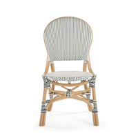 Chaises de jardin contemporaines pour cour extérieure, balcon, style bistrot parisien, en rotin et aluminium, fauteuils en osier pour salle à manger