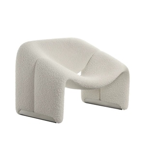 Ensemble de canapés en tissu de style nordique, simple, en ligne droite, pour petit appartement, salon de beauté, avec rembourrage en éponge - Product Image 5