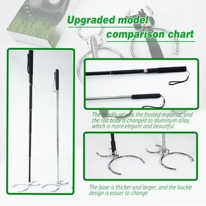 Fourchettes à boules en acier inoxydable double taille 105cm 55cm rétractable 20 - 83cm idéal pour les boules de pelouse - Product Image 5