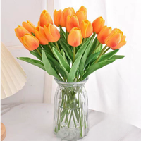 2026 China Bestseller PU Künstliche Tulpen Blumen Gelbe Rote Künstliche Tulpenblumenwand für Abschlussfeier und Muttertag